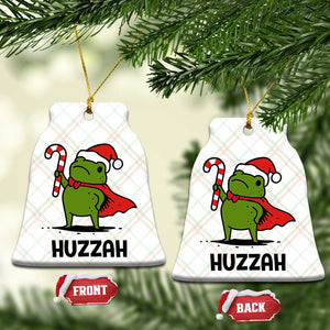 Funny Christmas Huzzah Frog Knight Meme Quote Ceramic Ornament TS11 Print Your Wear