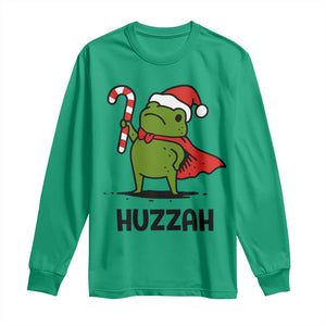 Funny Christmas Huzzah Frog Knight Meme Quote Long Sleeve Shirt TS11 Irish Green Print Your Wear