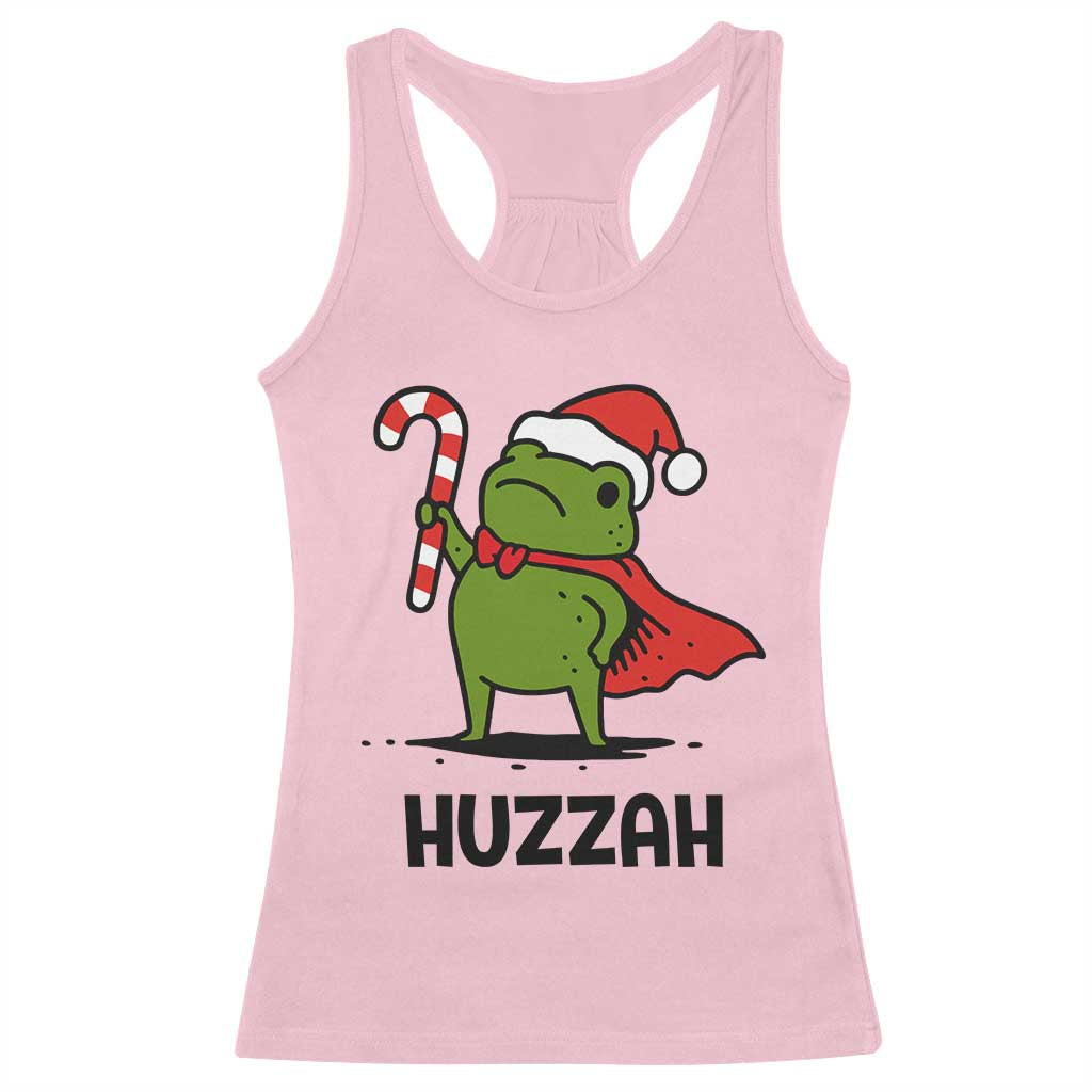 Funny Christmas Huzzah Frog Knight Meme Quote Racerback Tank Top TS11 Light Pink Print Your Wear