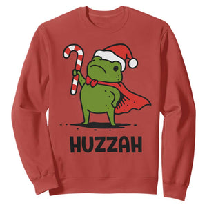 Funny Christmas Huzzah Frog Knight Meme Quote Sweatshirt TS11 Red Print Your Wear
