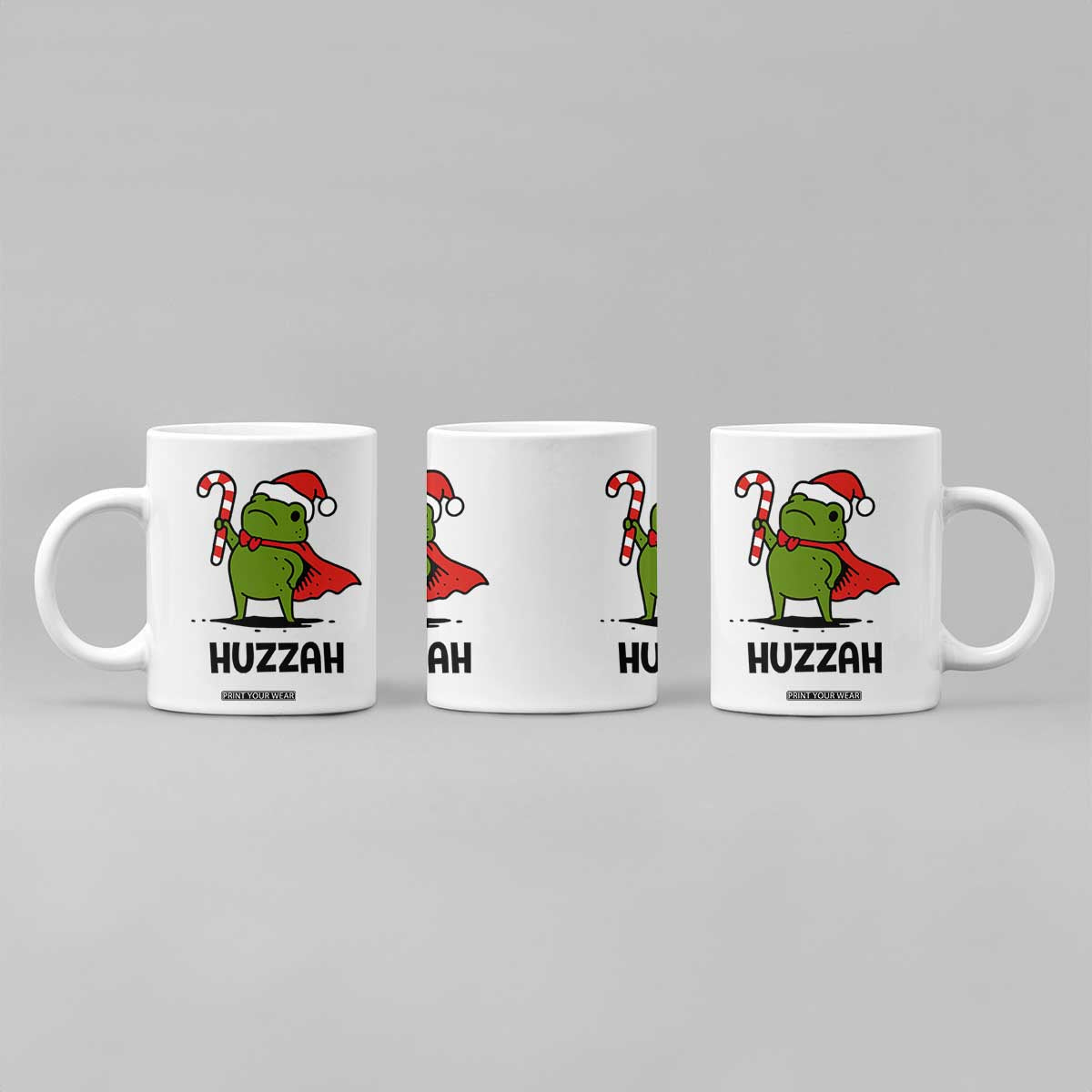 Funny Christmas Huzzah Frog Knight Meme Quote Coffee Mug TS11 Print Your Wear