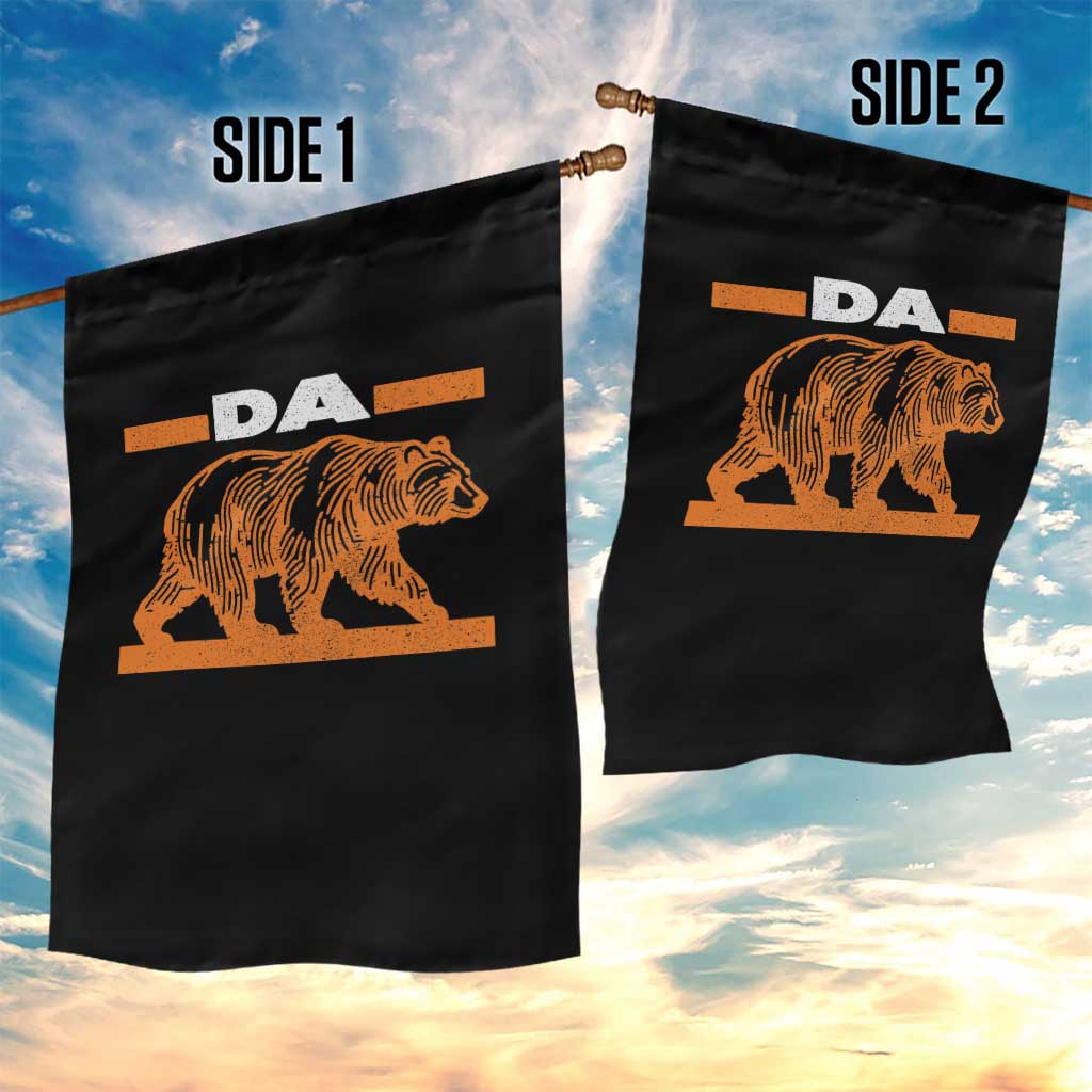 Bear Lover Garden Flag Funny Wildlife Orange Bear Walking TS11 Print Your Wear