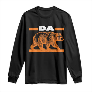 Bear Lover Long Sleeve Shirt Funny Wildlife Orange Bear Walking TS11 Black Print Your Wear