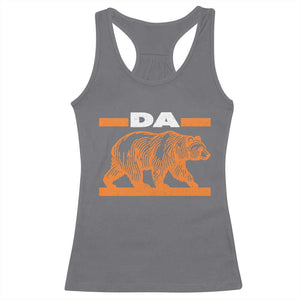 Bear Lover Racerback Tank Top Funny Wildlife Orange Bear Walking TS11 Charcoal Print Your Wear