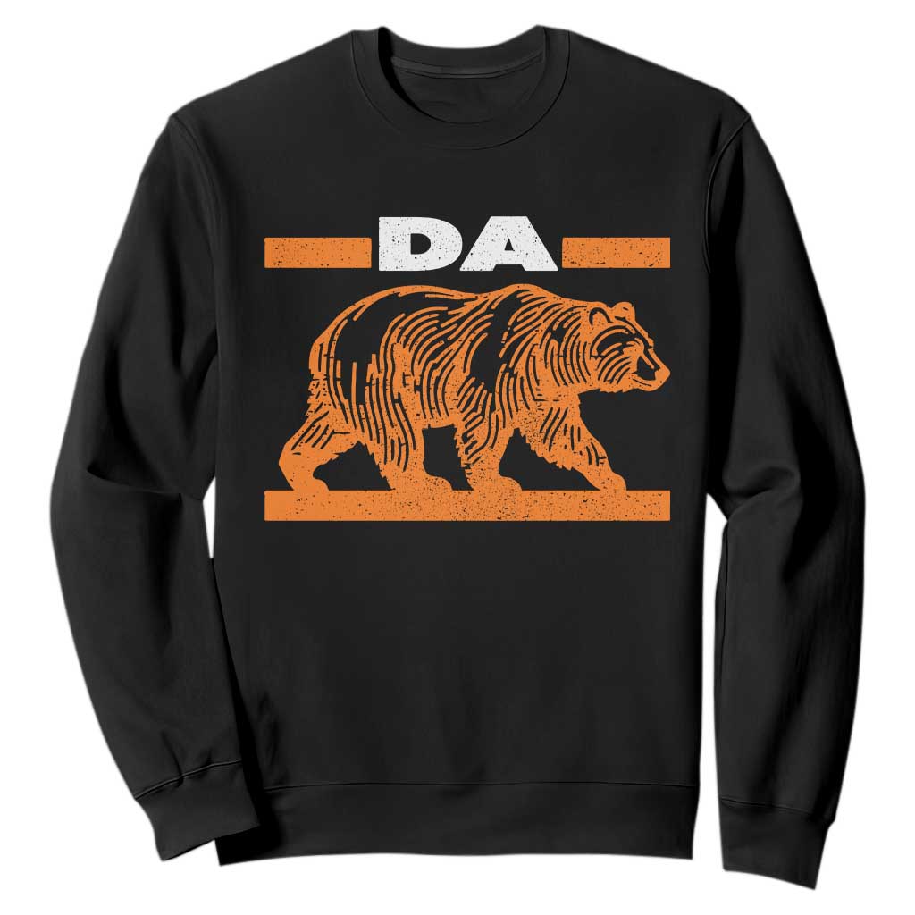 Bear Lover Sweatshirt Funny Wildlife Orange Bear Walking TS11 Black Print Your Wear
