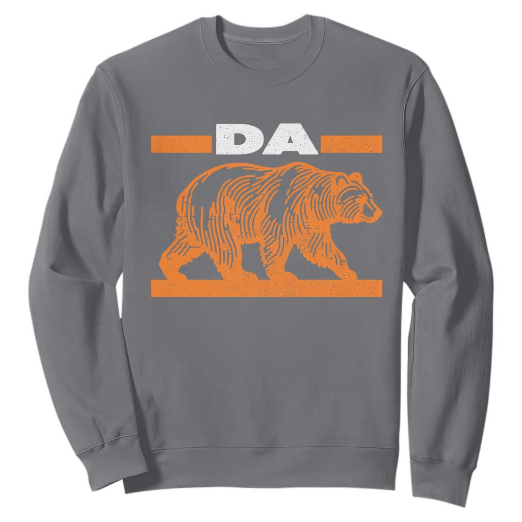 Bear Lover Sweatshirt Funny Wildlife Orange Bear Walking TS11 Charcoal Print Your Wear