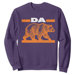 Bear Lover Sweatshirt Funny Wildlife Orange Bear Walking TS11 Purple Print Your Wear