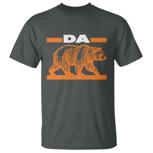 Bear Lover T Shirt Funny Wildlife Orange Bear Walking TS11 Dark Heather Print Your Wear