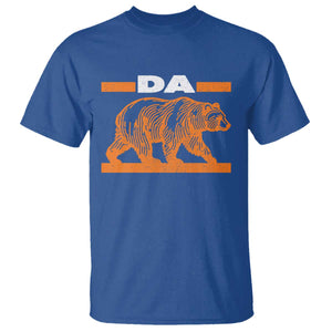 Bear Lover T Shirt Funny Wildlife Orange Bear Walking TS11 Royal Blue Print Your Wear