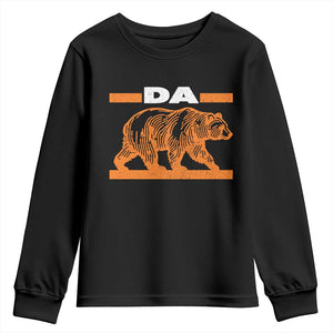 Bear Lover Youth Sweatshirt Funny Wildlife Orange Bear Walking TS11 Black Print Your Wear