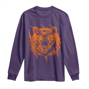Wildlife Grizzly Bear Chicago Lover Long Sleeve Shirt TS11 Purple Print Your Wear