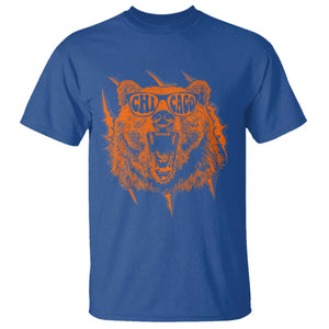 Wildlife Grizzly Bear Chicago Lover T Shirt TS11 Royal Blue Print Your Wear