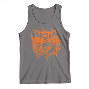 Wildlife Grizzly Bear Chicago Lover Tank Top TS11 Deep Heather Print Your Wear