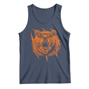 Wildlife Grizzly Bear Chicago Lover Tank Top TS11 Navy Print Your Wear
