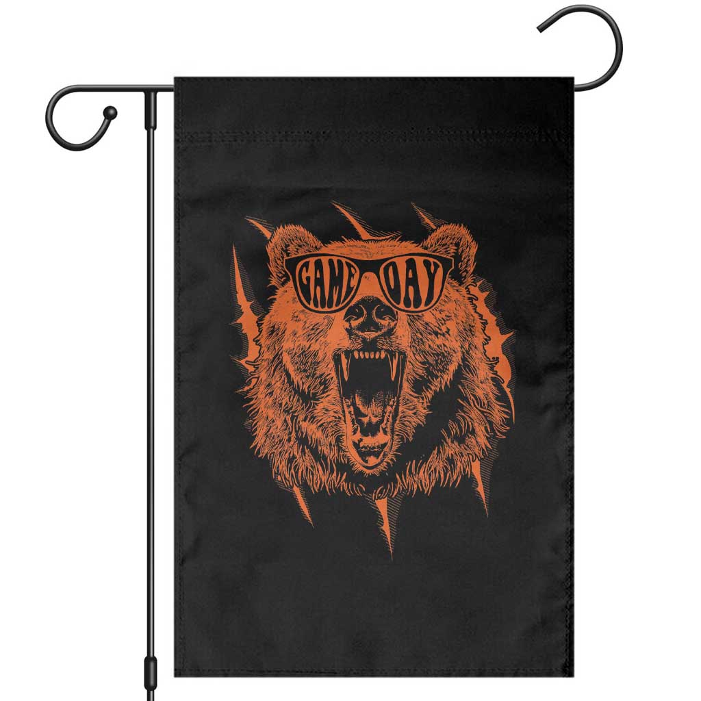 Funny Grizzly Bear Sport Fan Game Day Garden Flag TS11 Black Print Your Wear