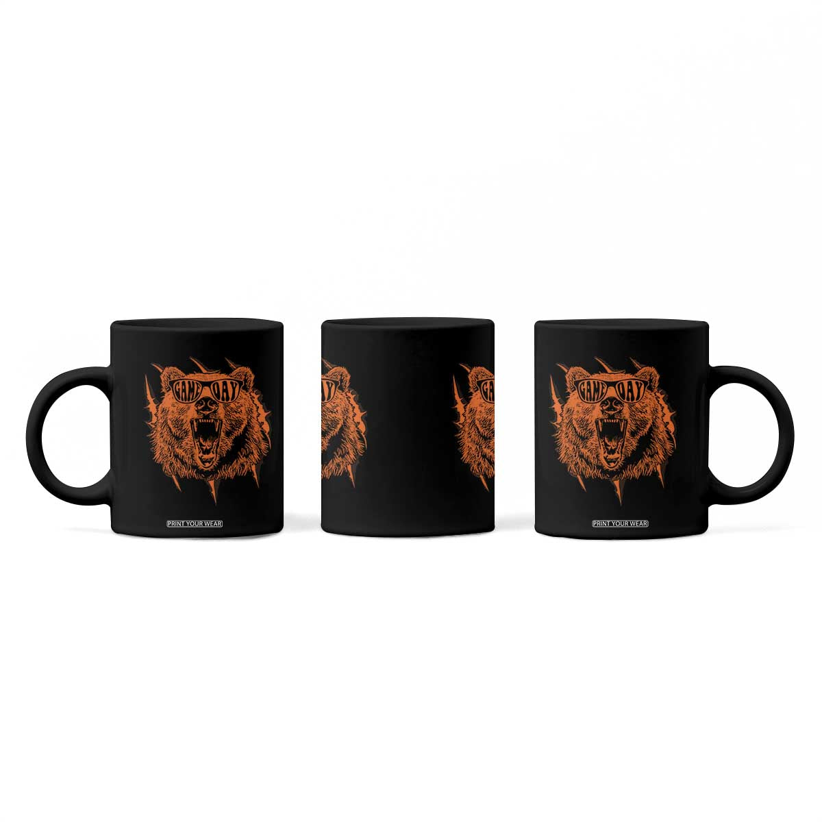 Funny Grizzly Bear Sport Fan Game Day Coffee Mug TS11 Print Your Wear