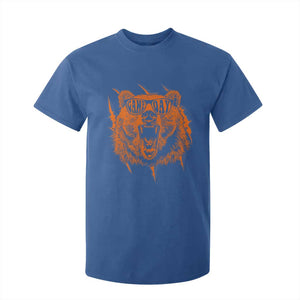 Funny Grizzly Bear Sport Fan Game Day T Shirt For Kid TS11 Royal Blue Print Your Wear