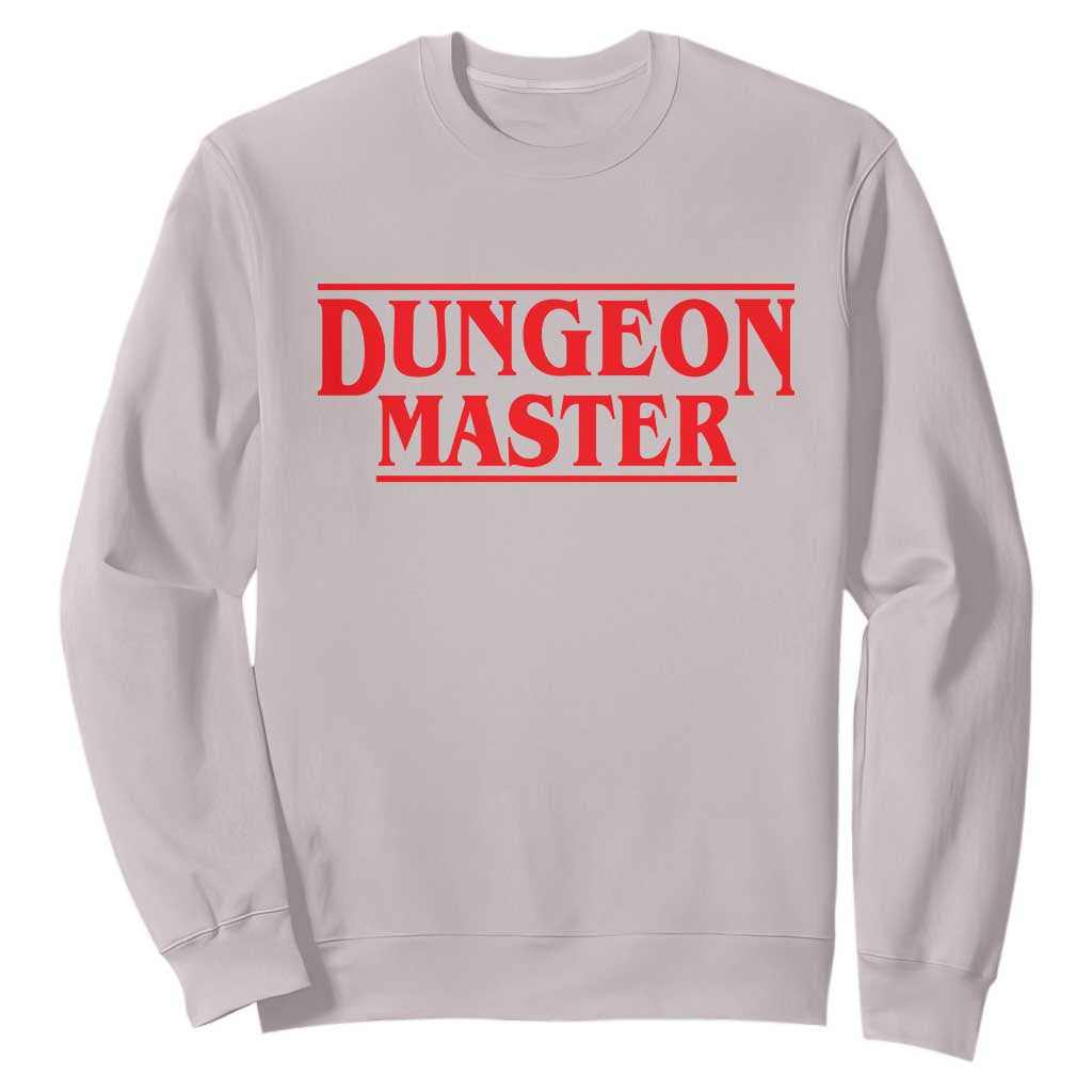 Funny Dungeon Master Sweatshirt RPG Gamer D20 Tabletop Gaming TS11 Ice Gray Print Your Wear