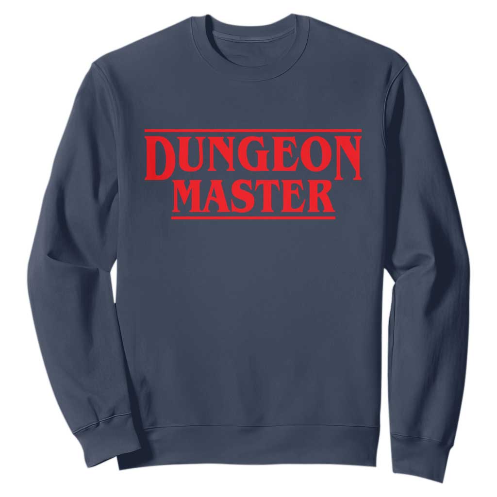 Funny Dungeon Master Sweatshirt RPG Gamer D20 Tabletop Gaming TS11 Navy Print Your Wear