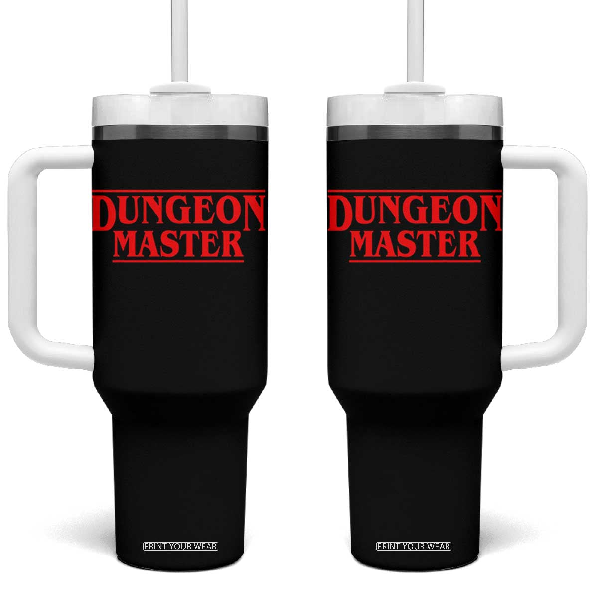 Funny Dungeon Master Tumbler With Handle RPG Gamer D20 Tabletop Gaming TS11 One Size: 40 oz Black Print Your Wear