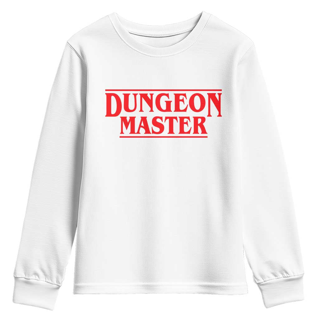 Funny Dungeon Master Youth Sweatshirt RPG Gamer D20 Tabletop Gaming TS11 White Print Your Wear