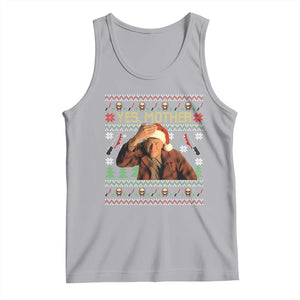 Ed Gein Christmas Tank Top Funny Yes Mother Xmas Serial Killer TS11 Athletic Heather Print Your Wear