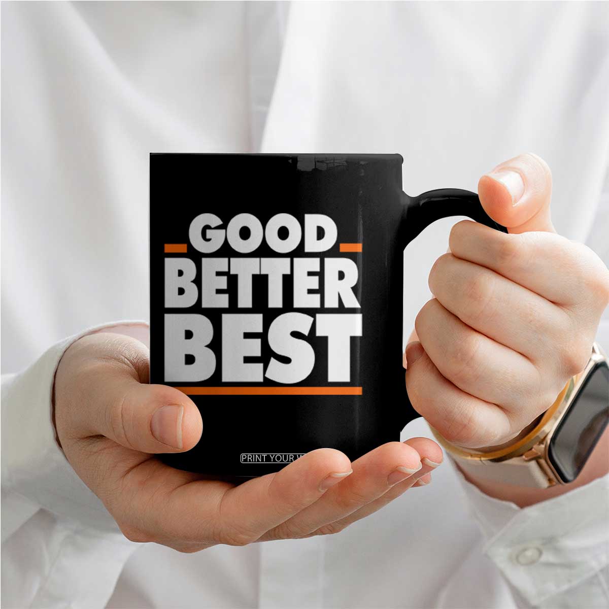 Good Better Best Coffee Mug CFB Motivation American Football TS11 Print Your Wear