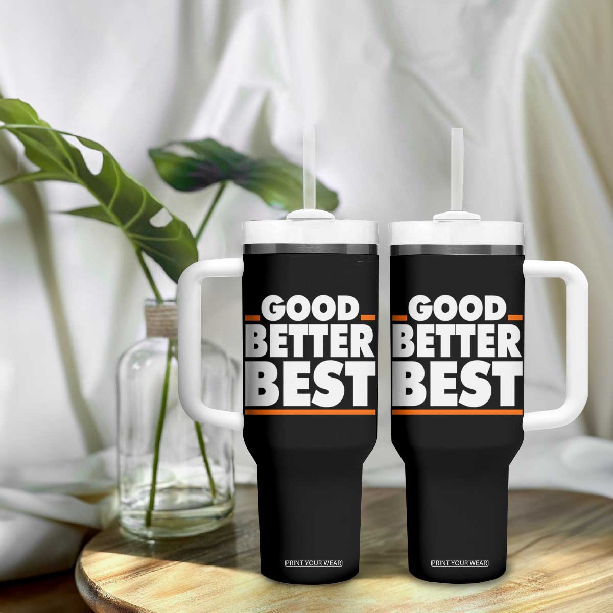Good Better Best Tumbler With Handle CFB Motivation American Football TS11 Print Your Wear
