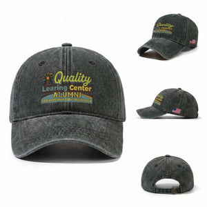 Funny Minnesota Learing Center Alumni For Kids Who Cant Reed Good Washed Cotton Baseball Cap TS11 Washed Cap Universal Fit Dark Green Print Your Wear