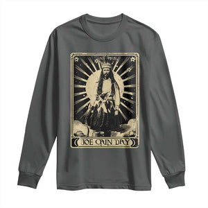 Funny Joe Cain Mardi Gras Long Sleeve Shirt Vintage Tarot Card TS11 Dark Heather Print Your Wear