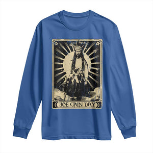 Funny Joe Cain Mardi Gras Long Sleeve Shirt Vintage Tarot Card TS11 Royal Blue Print Your Wear