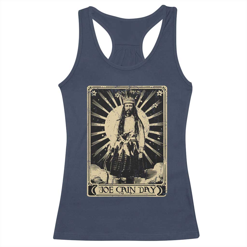 Funny Joe Cain Mardi Gras Racerback Tank Top Vintage Tarot Card TS11 Navy Print Your Wear