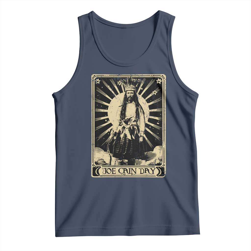 Funny Joe Cain Mardi Gras Tank Top Vintage Tarot Card TS11 Navy Print Your Wear