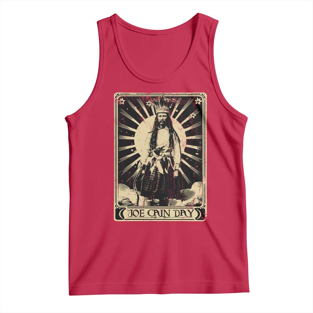 Funny Joe Cain Mardi Gras Tank Top Vintage Tarot Card TS11 Red Print Your Wear