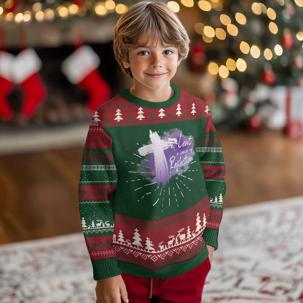 Ash Wednesday Knit Sweatshirt Lent A Season Of Reflection Ashes Cross Christian Religious TS11 Christmas Print Your Wear