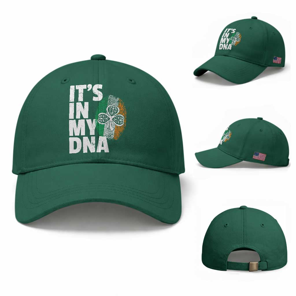 Funny Irish It's In My DNA Baseball Cap Ireland Fingerprint Flag TS11 Baseball Cap Universal Fit Irish Green Print Your Wear