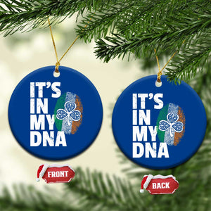 Funny Irish It's In My DNA Ceramic Ornament Ireland Fingerprint Flag TS11 1pc Blue Print Your Wear