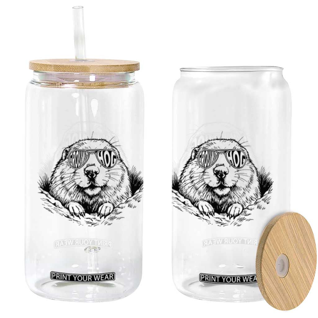 Funny Groundhog Face Woodchuck Sunglassess Glass Can TS11 Print Your Wear