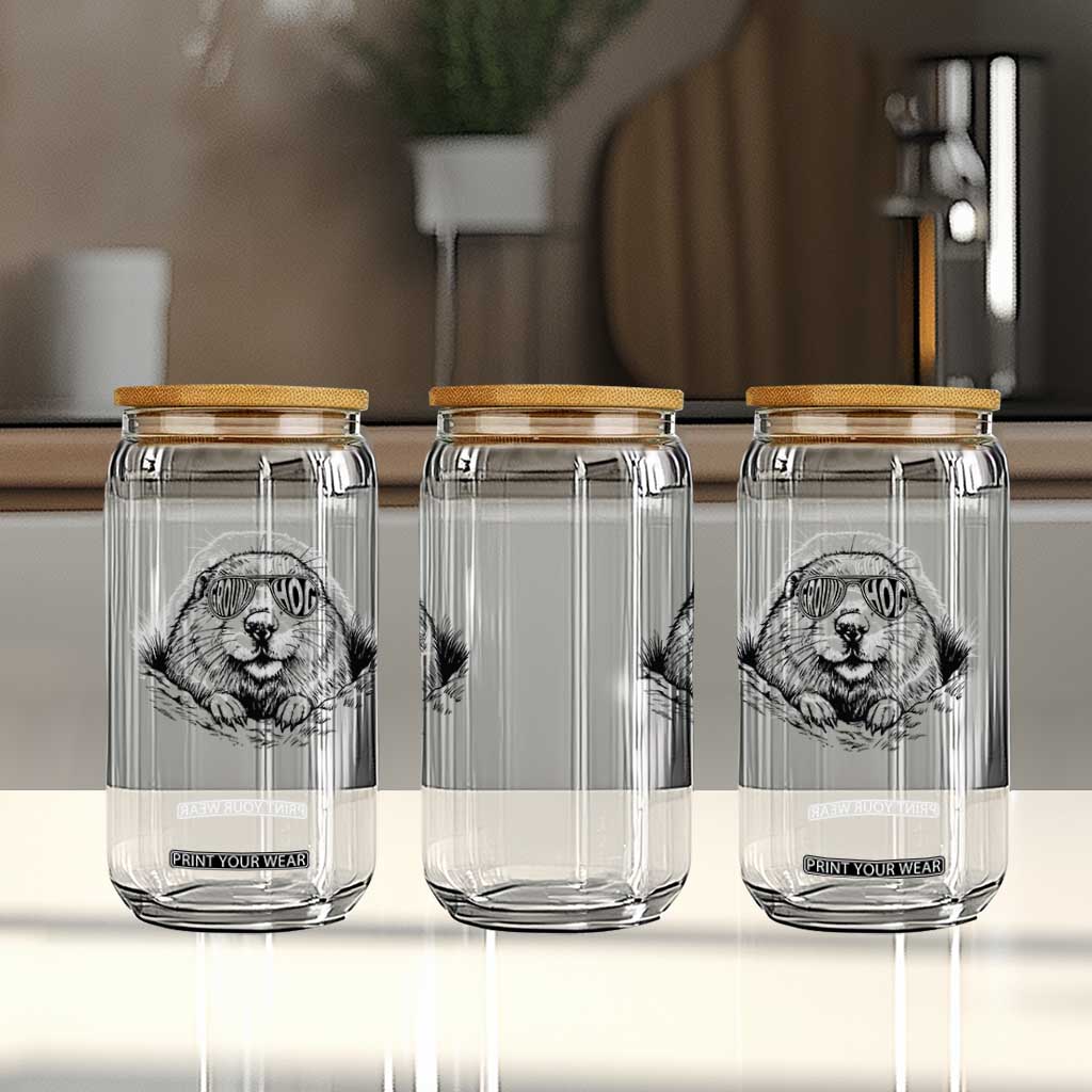 Funny Groundhog Face Woodchuck Sunglassess Glass Can TS11 Print Your Wear