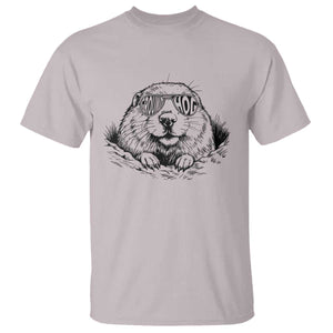 Funny Groundhog Face Woodchuck Sunglassess T Shirt TS11 Ice Gray Print Your Wear