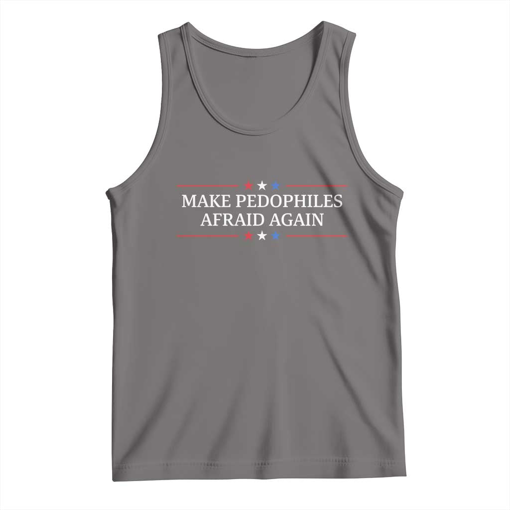 Make Pedophiles Afraid Again Tank Top Funny Political Satire Bold Statement TS11 Deep Heather Print Your Wear
