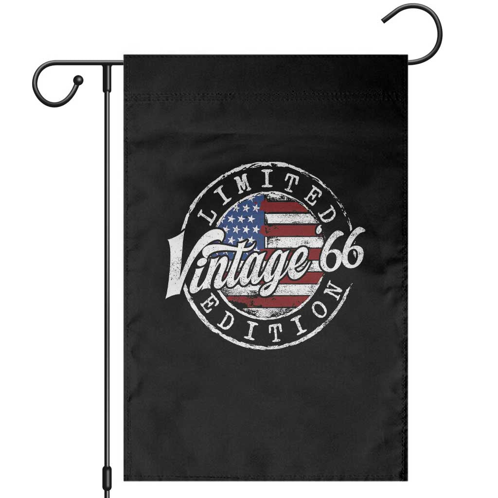Funny 60th Birthday Garden Flag Vintage 1966 Stamp 60 Years Old American Flag TS11 Black Print Your Wear
