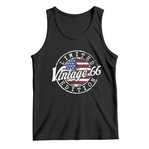 Funny 60th Birthday Tank Top Vintage 1966 Stamp 60 Years Old American Flag TS11 Black Print Your Wear