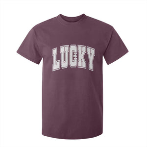 Vintage Lucky Shamrock Clover St Patricks Day T Shirt For Kid TS11 Maroon Print Your Wear