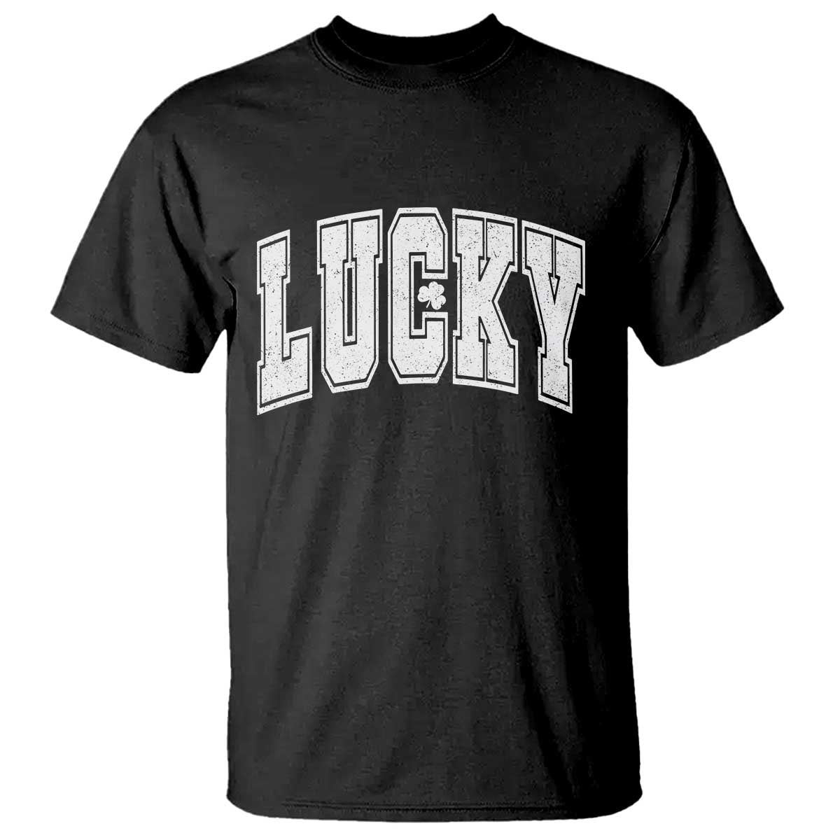 Vintage Lucky Shamrock Clover St Patricks Day T Shirt TS11 Black Print Your Wear