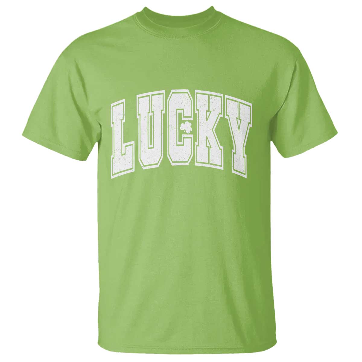 Vintage Lucky Shamrock Clover St Patricks Day T Shirt TS11 Lime Print Your Wear
