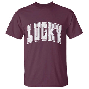 Vintage Lucky Shamrock Clover St Patricks Day T Shirt TS11 Maroon Print Your Wear