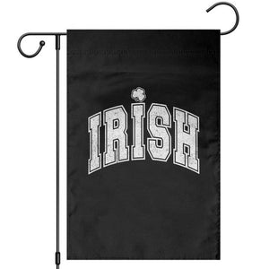 Funny Irish St Patricks Day Distressed Shamrock Ireland Pride Garden Flag TS11 Black Print Your Wear