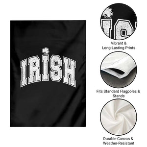 Funny Irish St Patricks Day Distressed Shamrock Ireland Pride Garden Flag TS11 Print Your Wear