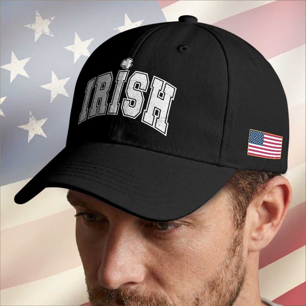 Funny Irish St Patricks Day Distressed Shamrock Ireland Pride Baseball Cap TS11 Print Your Wear